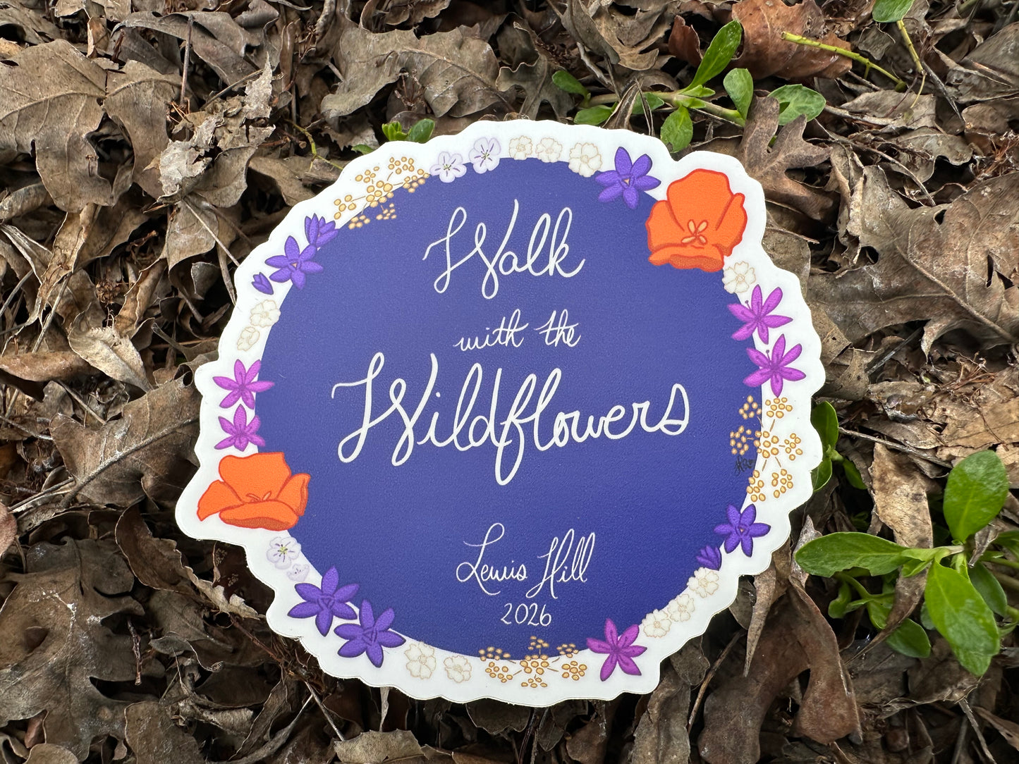 Lewis Hill Wildflower Walk | Limited Edition Vinyl Sticker (2026)